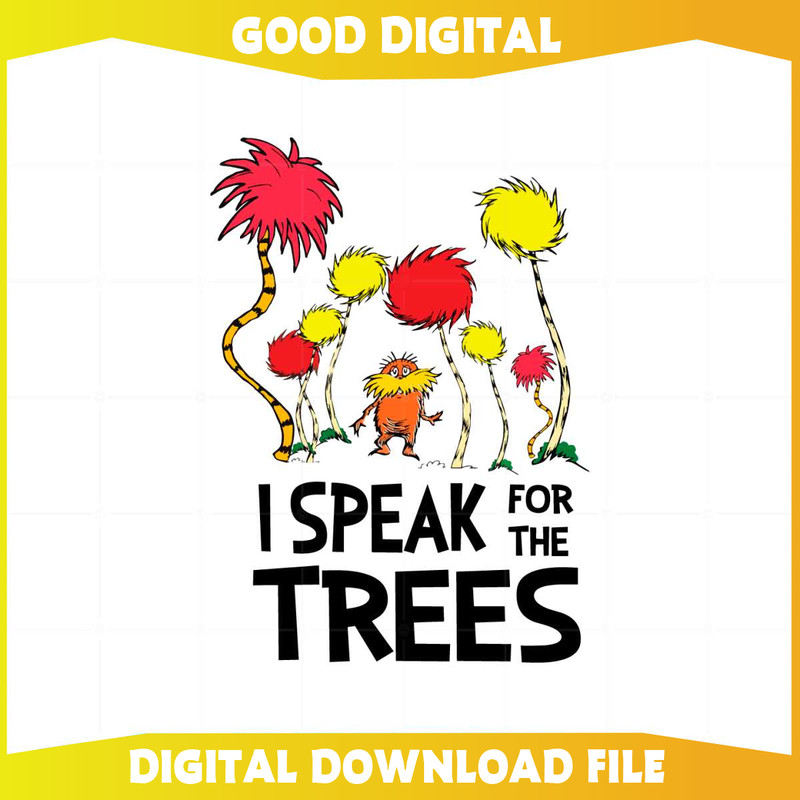 I Speak For The Trees SVG Best Graphic Designs Cutting Files.jpg