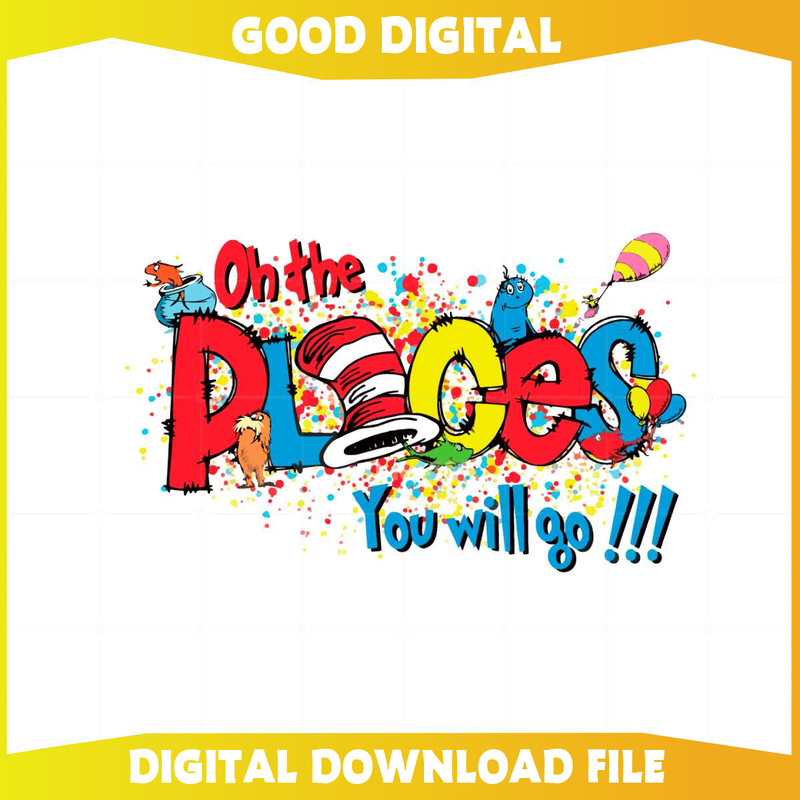 Oh The Places You'll Go Thing 1 Thing 2 PNG Sublimation Designs.jpg