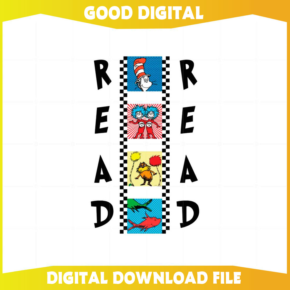 Read Across America Day Dr Seuss Day Svg Graphic Designs Files.jpg