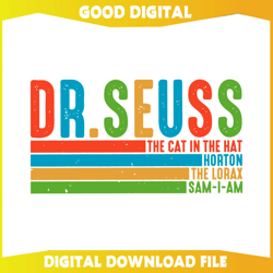 retro dr seuss the cat in the hat svg230