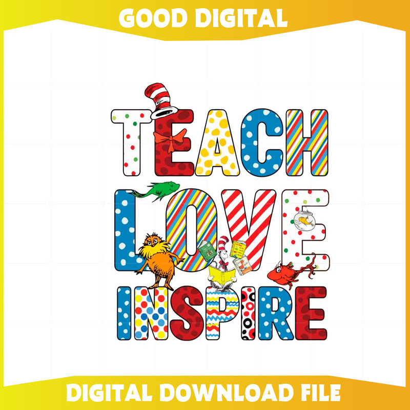 Teacher Love InSpire Read Across America SVG Cutting Files.jpg
