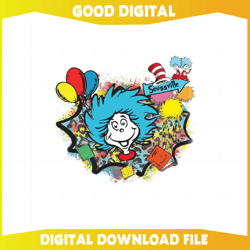 thing 1 thing 2 cat in the hat dr seuss png sublimation designs278