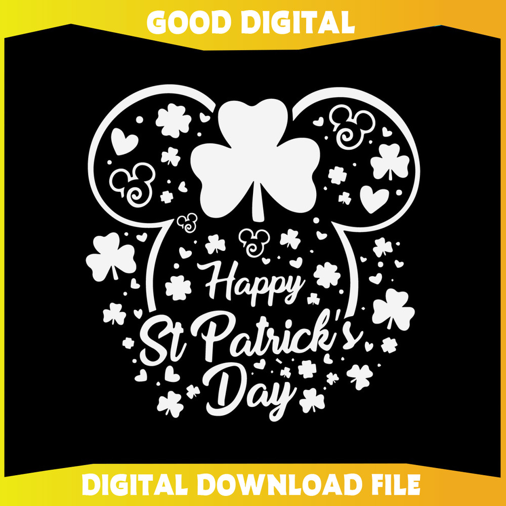 Disney Mickey Head Happy St Patricks Day SVG.jpg