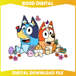 funny bluey bingo easter eggs svg338