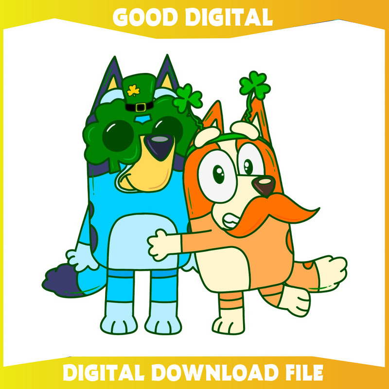 Funny St Patricks Day Bluey And Bingo SVG.jpg