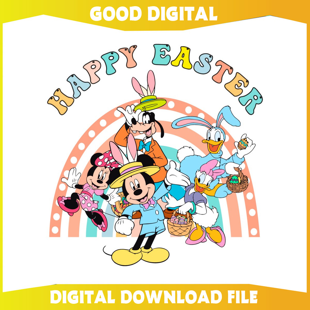 Happy Easter Disney Characters SVG.jpg