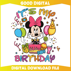 its my birthday minnie mouse disney svg625