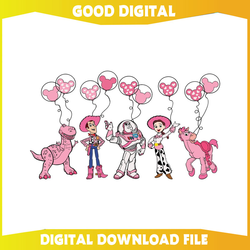 Jessie Buzz Woody Bullseye Rex Toy Story Valentine SVG.jpg