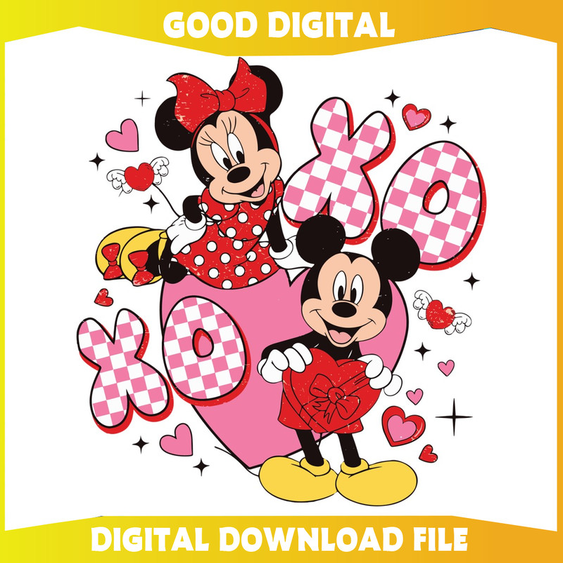 Mickey Minnie Mouse Couple Xoxo Heart SVG.jpg