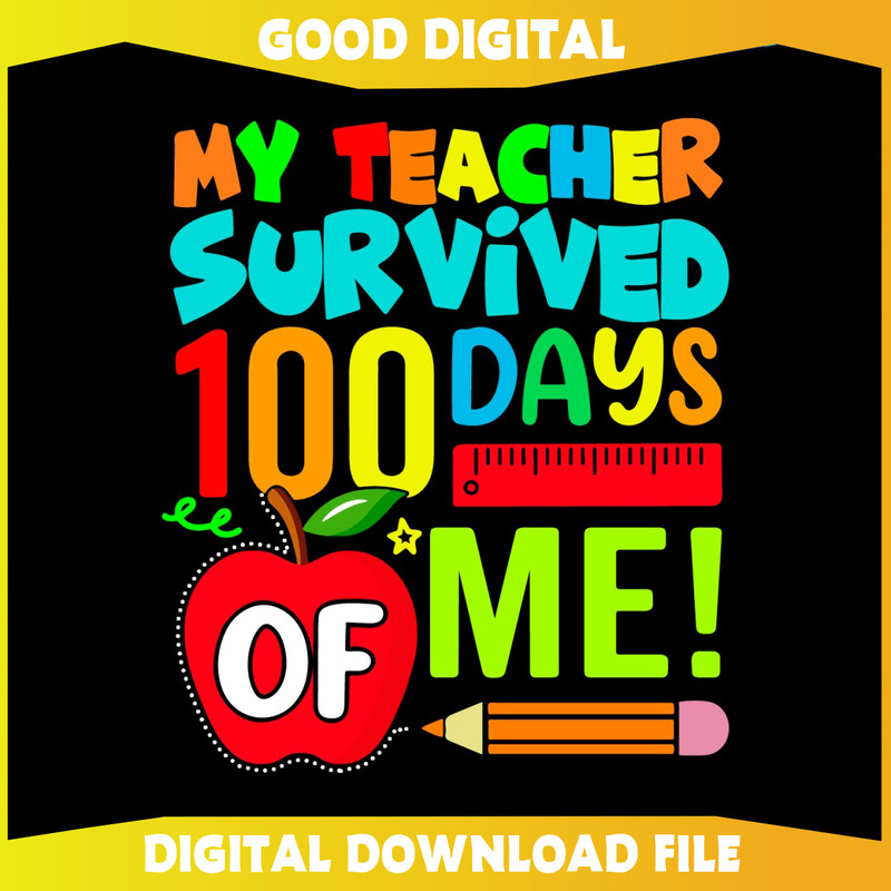 My Teacher Survived 100 Days Of Me SVG.jpg