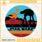 AT-AT Walker Star Wars Retro Sunset SVG PNG EPS DXF File.jpg