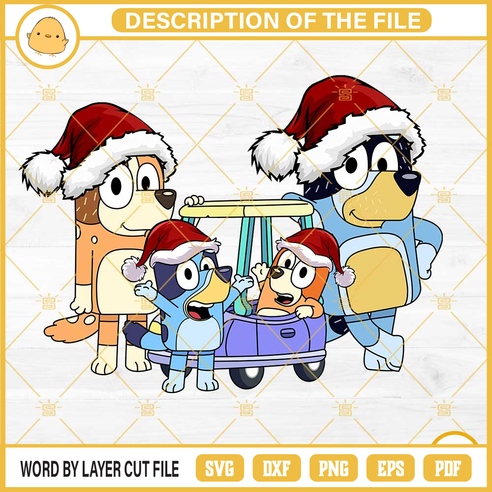 Bluey Family Merry Christmas PNG, Bluey Christmas PNG Design Files.jpg