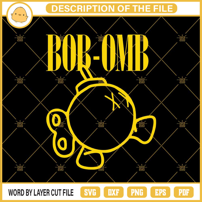 Bob-omb SVG, Super Mario SVG PNG EPS DXF File.jpg