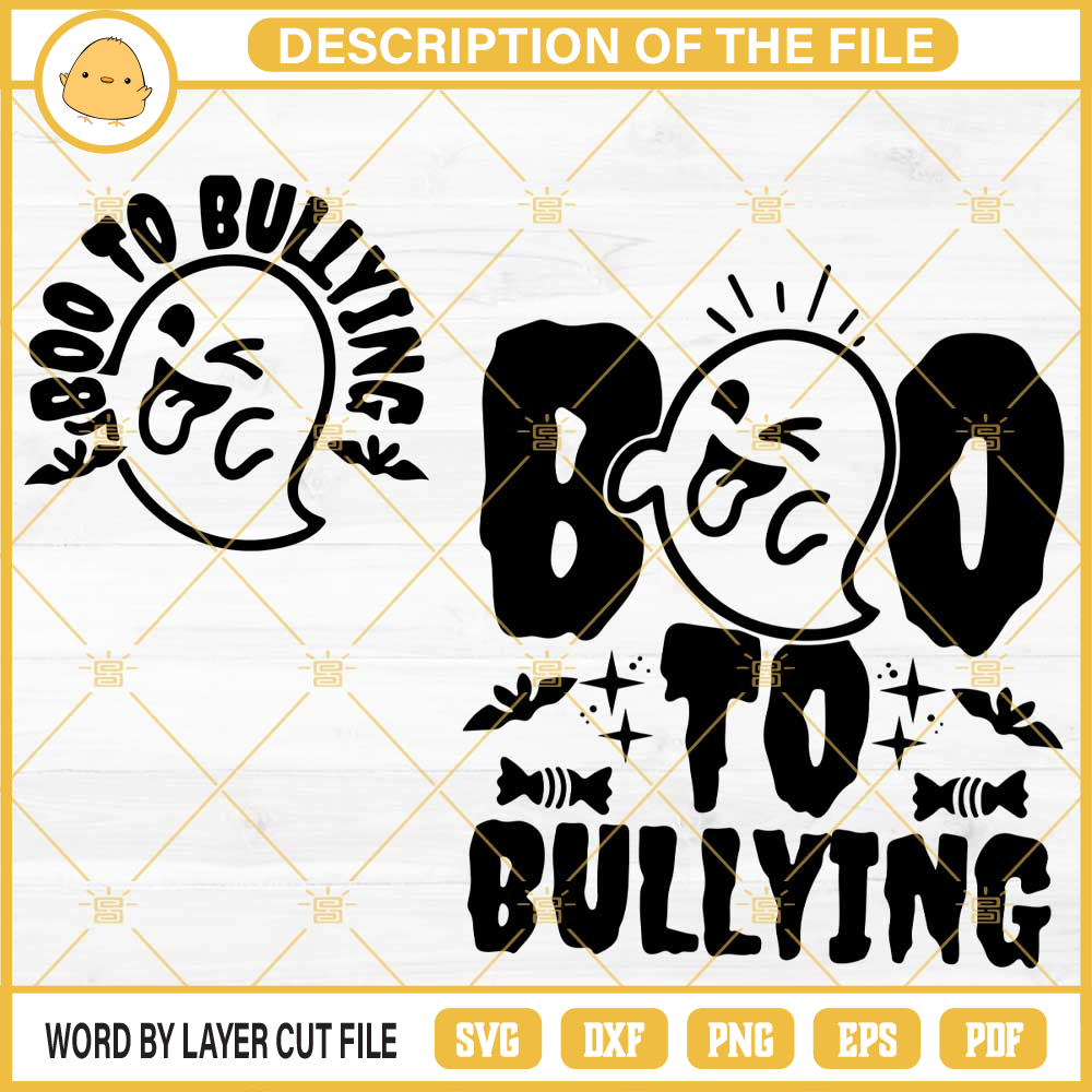 Boo To Bullying SVG, Red Ribbon Week Halloween SVG PNG DXF EPS.jpg