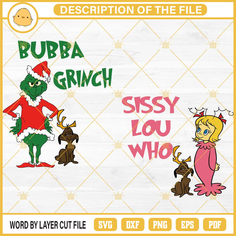 Bubba Grinch and Sissy Lou Who SVG, Bubba Grinch SVG, Sissy Lou Who SVG.jpg