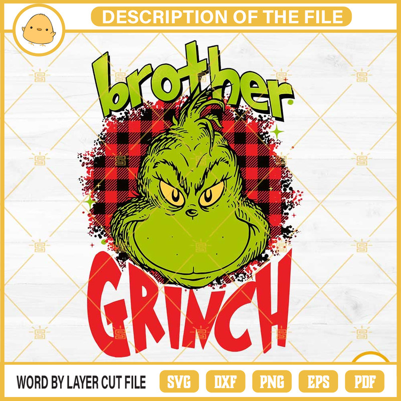 Buffalo Plaid Brother Grinch PNG File Designs.jpg