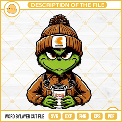 carhartt baby grinch dunkin donuts png, carhartt grinch coffee png files275