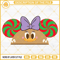 Daisy Duck Gingerbread Hat Ears SVG, Disney Christmas SVG PNG DXF EPS.jpg