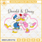 Donald And Daisy Kiss SVG, Donald Duck Valentines SVG PNG EPS DXF File.jpg