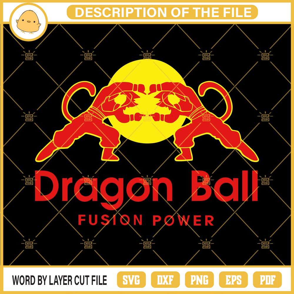 Dragon Ball Fusion Power SVG, Dragon Ball Red Bull SVG PNG EPS DXF File.jpg