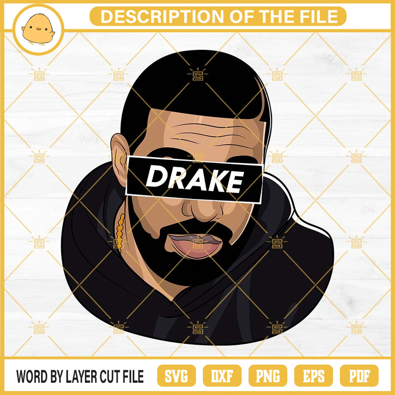 Drake SVG, Drake Rapper Clipart SVG PNG EPS DXF File.jpg