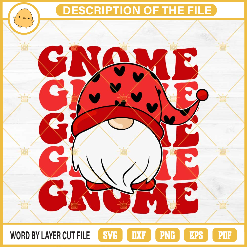 Gnome Heart SVG, Gnomes Valentine SVG PNG EPS DXF File.jpg