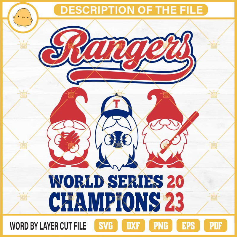 Gnomes Texas Rangers World Series 2023 Svg, Texas Rangers Champions SVG PNG DXF EPS 2023 Svg.jpg