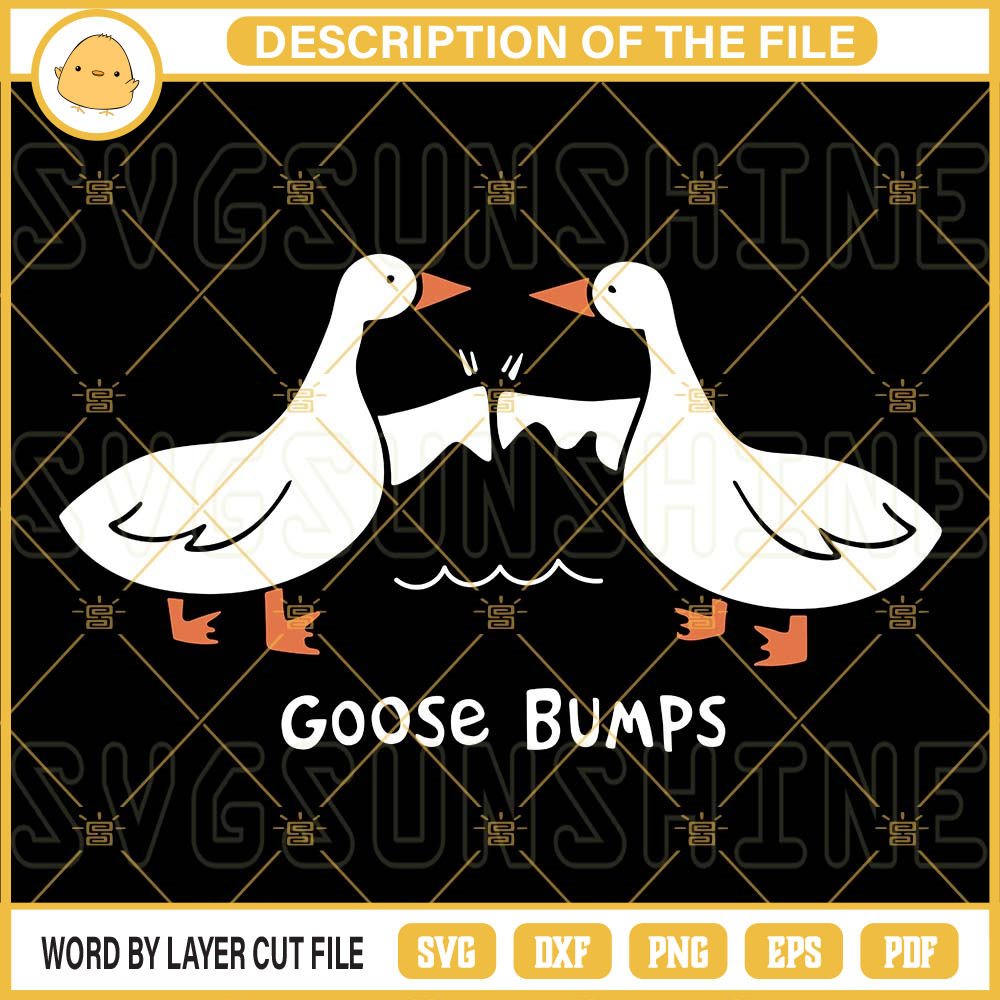 Goose Bumps SVG, Silly Goose University SVG PNG EPS DXF.jpg