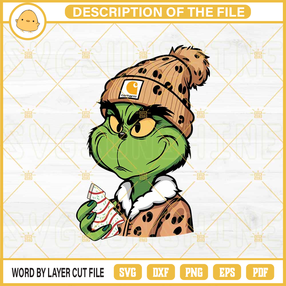 Grinch Christmas Tree Cake SVG, Carhartt Grinch SVG, Grinch Christmas SVG.jpg