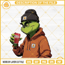 grinch dr pepper png, carhartt grinch png554