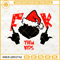 Grinch Fuck Them Kids SVG, Grinch Middle Finger SVG, Grinch Santa Hat SVG.jpg