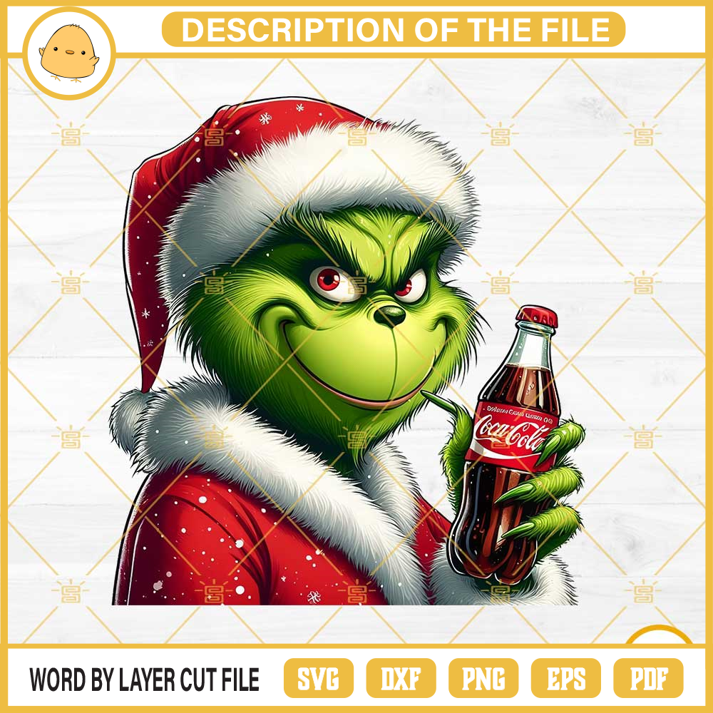 Grinch Santa Claus Coca Cola PNG Files.jpg