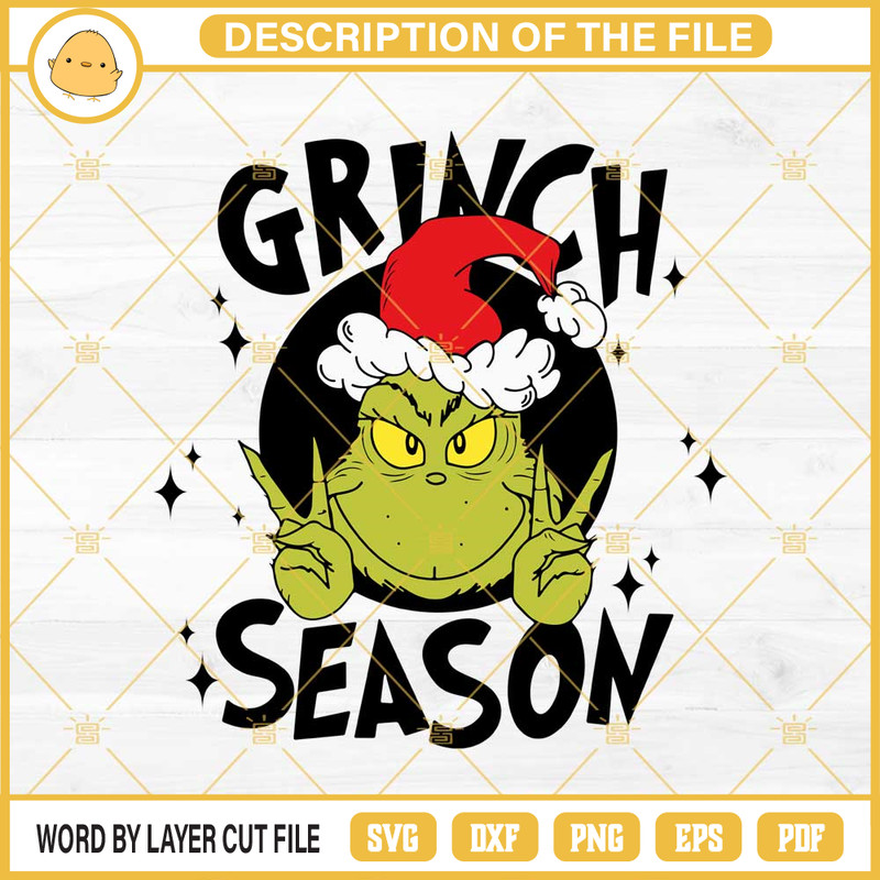 Grinch Season SVG, Grinch Christmas SVG, Grinch Face SVG.jpg