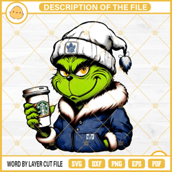 grinch toronto maple leafs drink starbucks png642