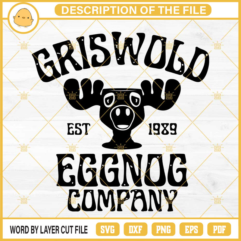 Griswold Eggnog Company Est 1989 SVG, Clark Griswold SVG PNG EPS DXF Files.jpg