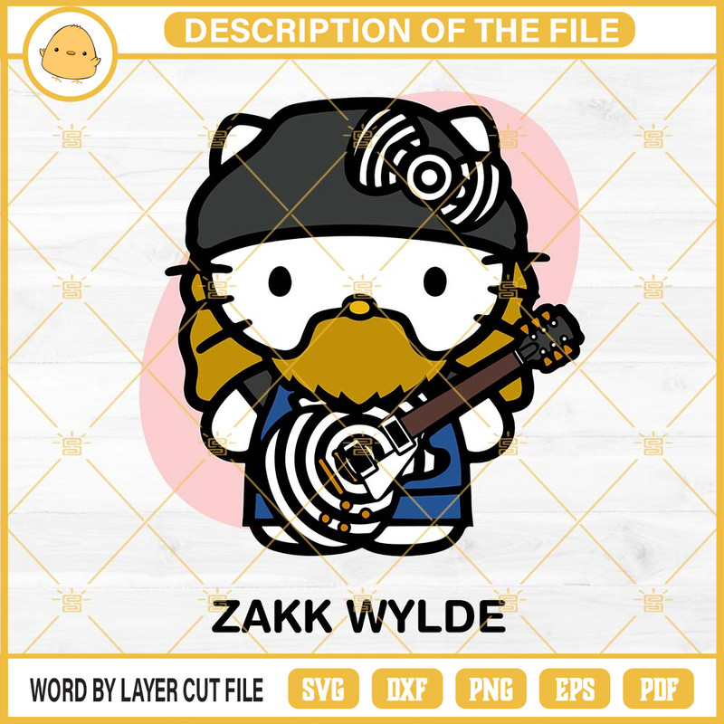 Hello Kitty Zakk Wylde SVG, Zakk Wylde SVG PNG EPS DXF File.jpg