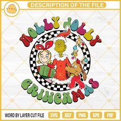 holly jolly grinchmas svg, cindy lou who svg, grinch and max dog svg757