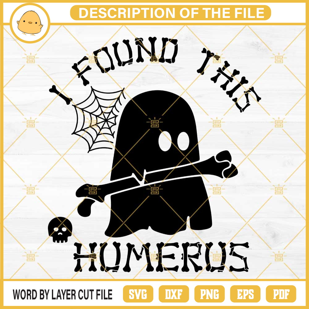 I Found This Humerus SVG, Black Boo Halloween SVG PNG DXF EPS.jpg