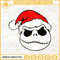 Jack Skellington Santa Claus Hat SVG, Nightmare Before Christmas SVG PNG EPS DXF.jpg