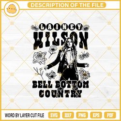 lainey wilson bell bottom country svg937