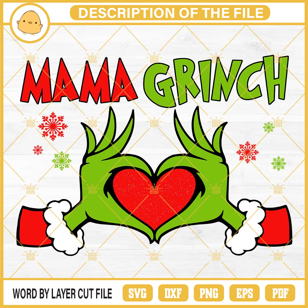 Mama Grinch SVG, Mama Christmas SVG Cut Files.jpg