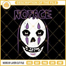 no face misfits svg, spirited away svg png eps dxf file1126