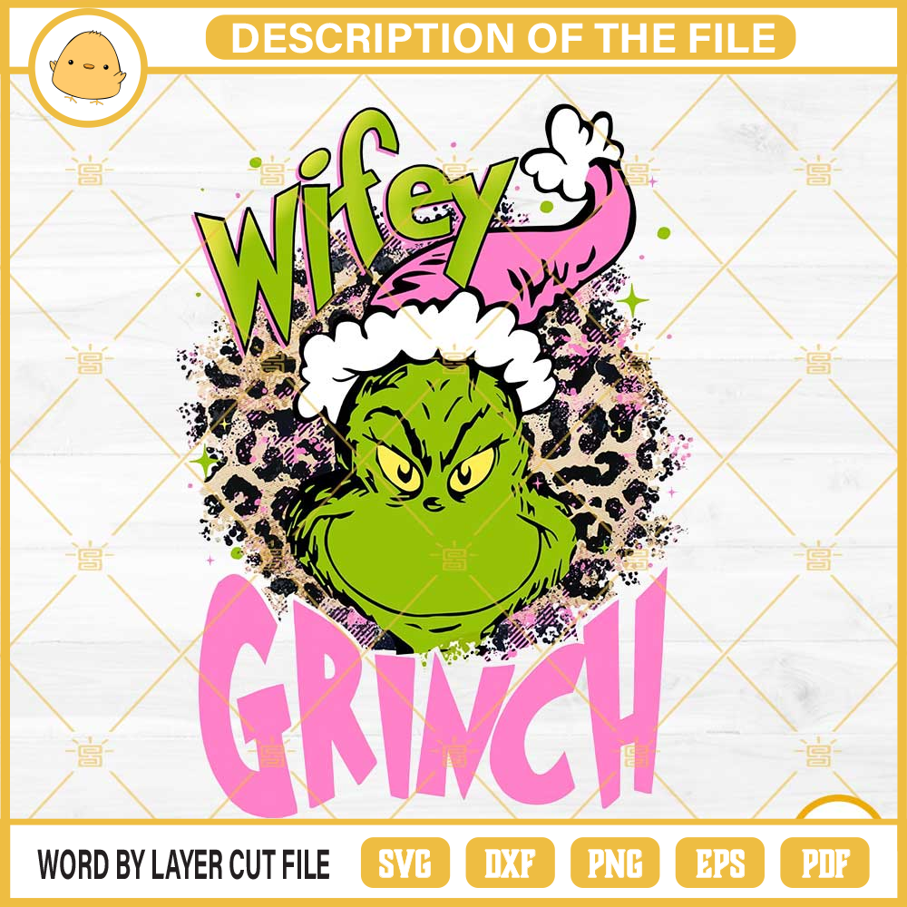 Pink Wifey Grinch Leopard Christmas PNG File Designs.jpg