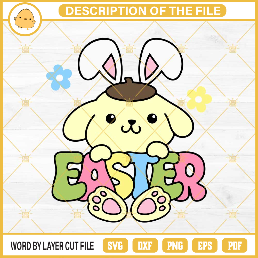 Pompompurin Bunny Easter SVG, Pompompurin Cute SVG.jpg