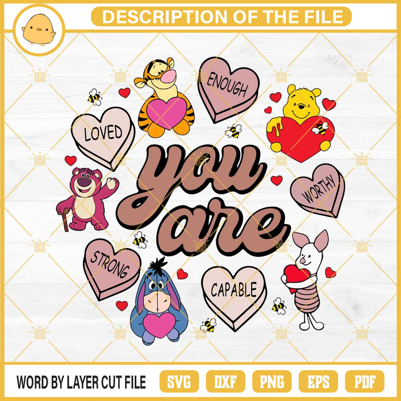 Pooh And Friend Valentine SVG, Pooh Disney Heart SVG PNG EPS DXF File.jpg