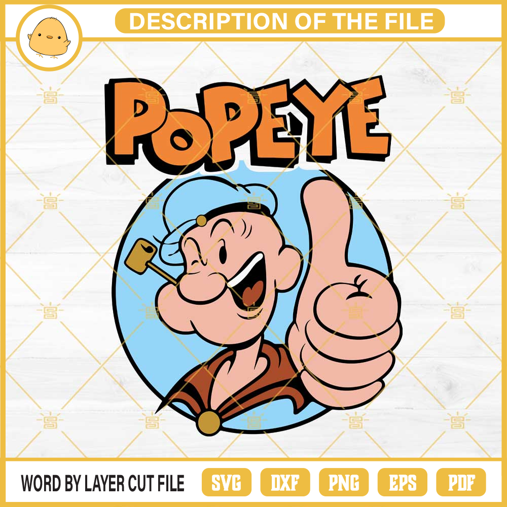 Popeye Thimble Theatre SVG PNG EPS DXF File.jpg