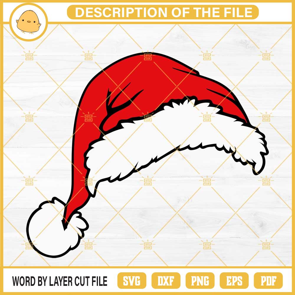 Santa Hat SVG, Christmas Hat SVG, Santa Claus Hat SVG.jpg