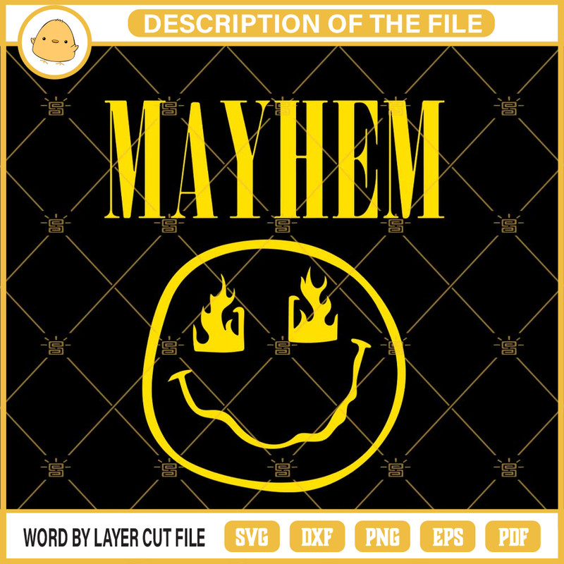 Smile Face May Hem SVG, Mayhem Black Metal Band SVG PNG EPS DXF File.jpg