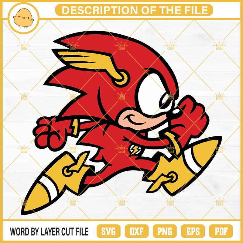 Sonic The Hedgehog The Flash SVG, Sonic Nitendo SVG PNG DXF EPS.jpg