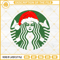Starbucks Coffee Logo Santa Hat SVG, Starbucks Christmas SVG PNG EPS DXF.jpg